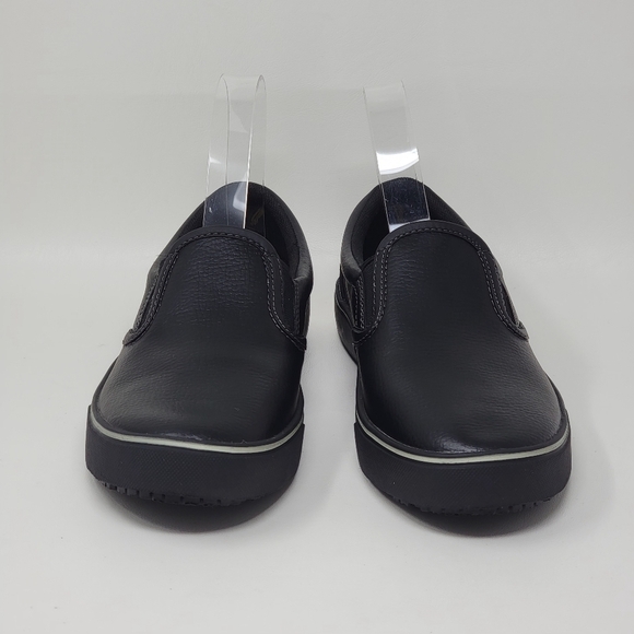 Tredsafe Shoes Mens 5 Womens 6 W Casual Slip On Loafer MNTR43SN003 Black Leather main image 8
